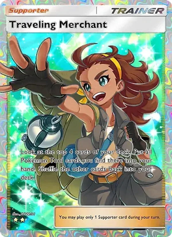 Traveling Merchant — Secluded Springs #084 (Pokémon TCG card)
