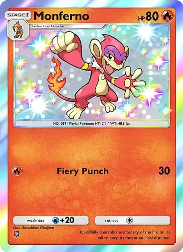 Monferno — Secluded Springs #092 (Pokémon TCG card)