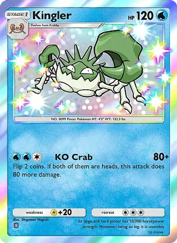 Kingler — Secluded Springs #096 (Pokémon TCG card)