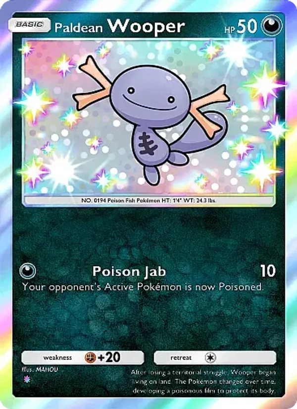 Paldean Wooper — Secluded Springs #100 (Pokémon TCG card)