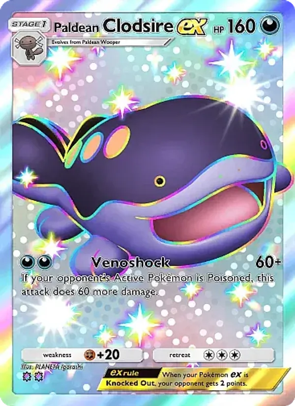Paldean Clodsire ex — Secluded Springs #104 (Pokémon TCG card)