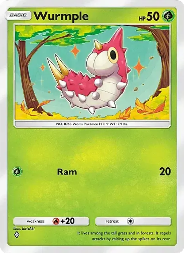 Wurmple — Mega Rising #003 (Pokémon TCG card)