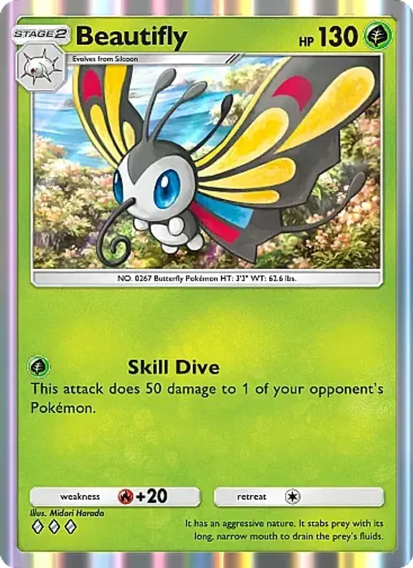 Beautifly — Mega Rising #005 (Pokémon TCG card)