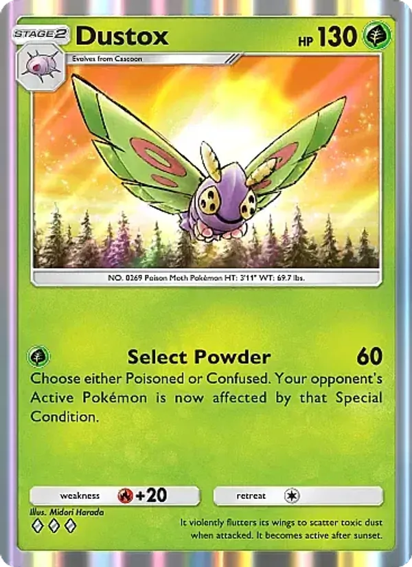 Dustox — Mega Rising #007 (Pokémon TCG card)
