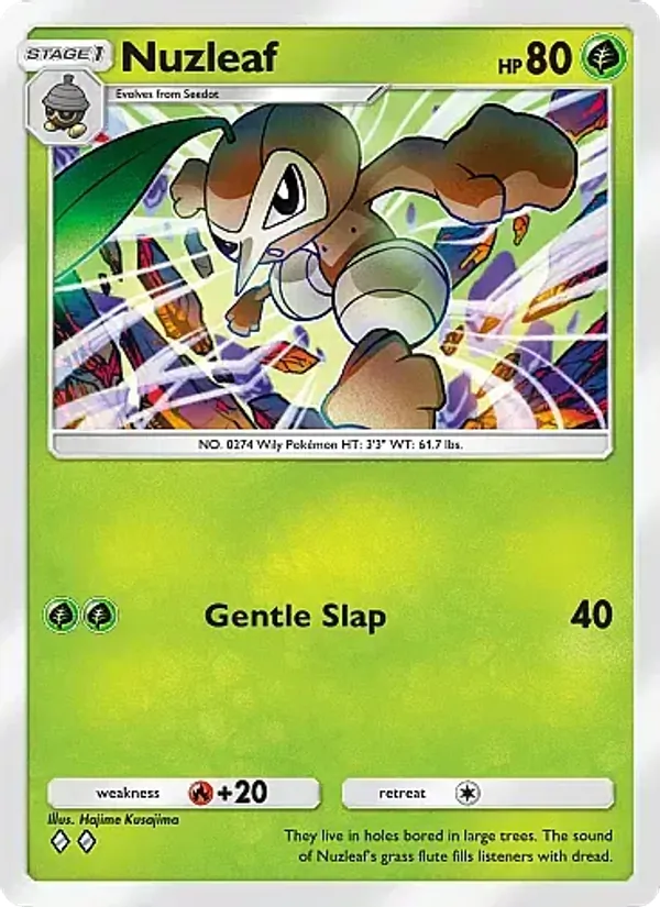 Nuzleaf — Mega Rising #009 (Pokémon TCG card)