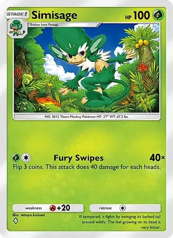 Simisage — Mega Rising #014 (Pokémon TCG card)