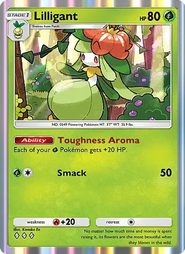 Lilligant — Mega Rising #018 (Pokémon TCG card)
