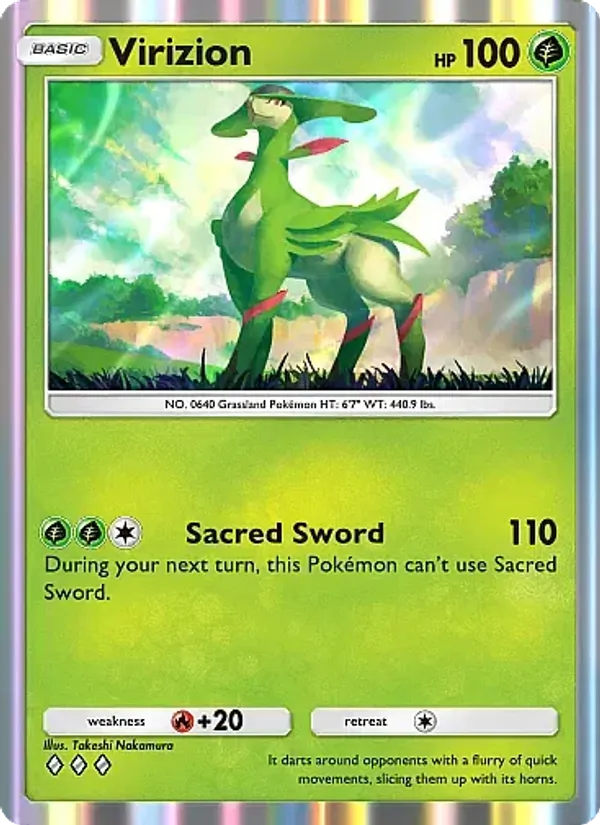 Virizion — Mega Rising #020 (Pokémon TCG card)