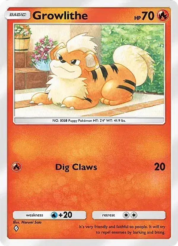 Growlithe — Mega Rising #028 (Pokémon TCG card)