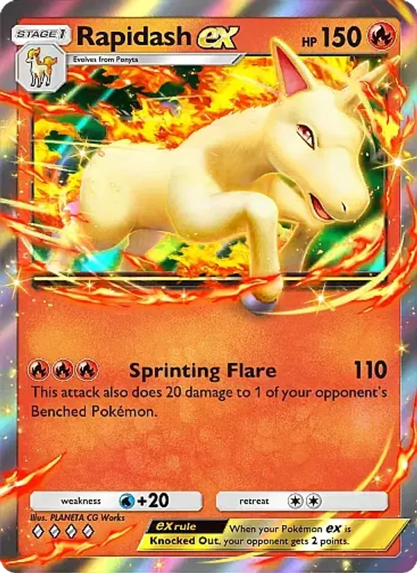 Rapidash ex — Mega Rising #031 (Pokémon TCG card)