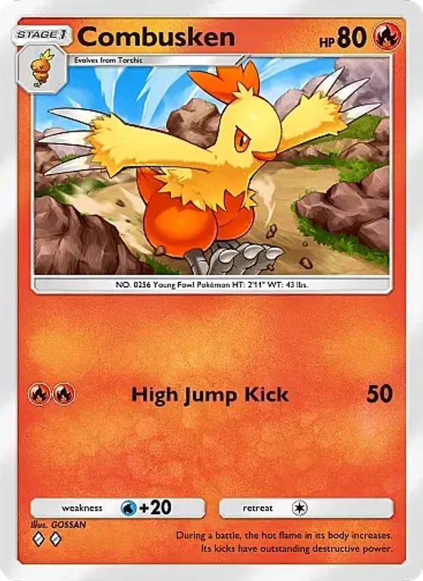 Combusken — Mega Rising #034 (Pokémon TCG card)
