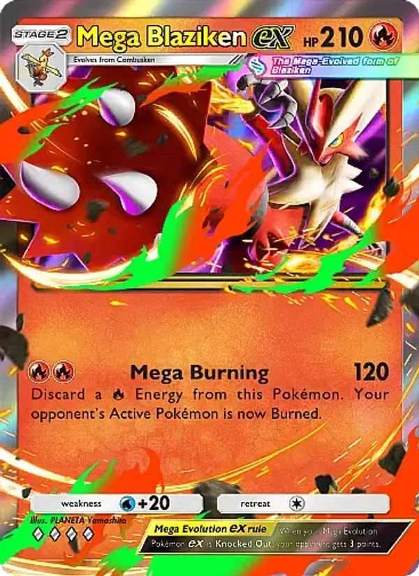 Mega Blaziken ex — Mega Rising #036 (Pokémon TCG card)