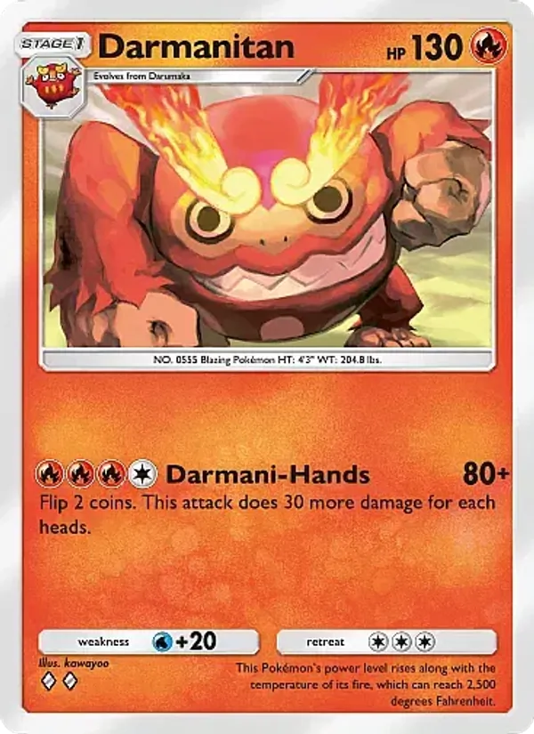 Darmanitan — Mega Rising #040 (Pokémon TCG card)