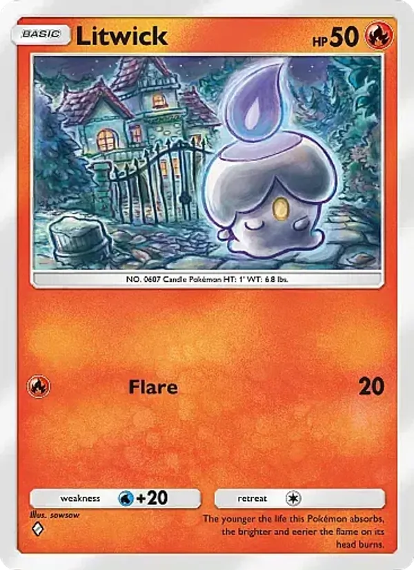 Litwick — Mega Rising #041 (Pokémon TCG card)