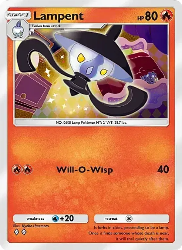 Lampent — Mega Rising #042 (Pokémon TCG card)