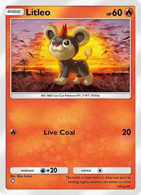 Litleo — Mega Rising #045 (Pokémon TCG card)