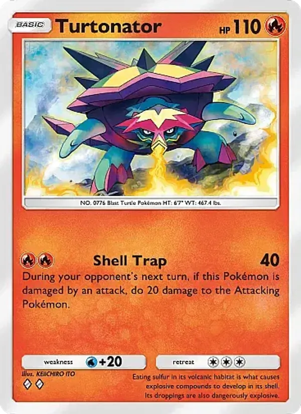 Turtonator — Mega Rising #047 (Pokémon TCG card)