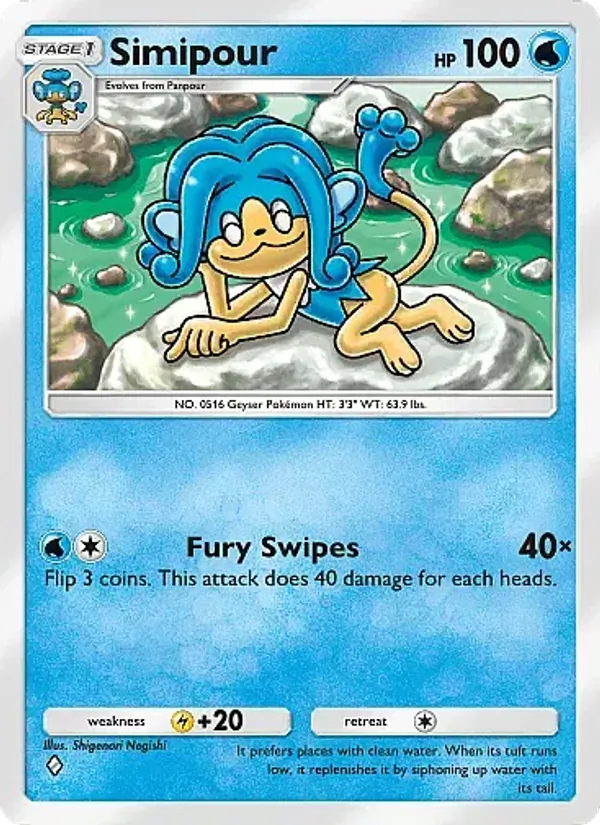 Simipour — Mega Rising #062 (Pokémon TCG card)