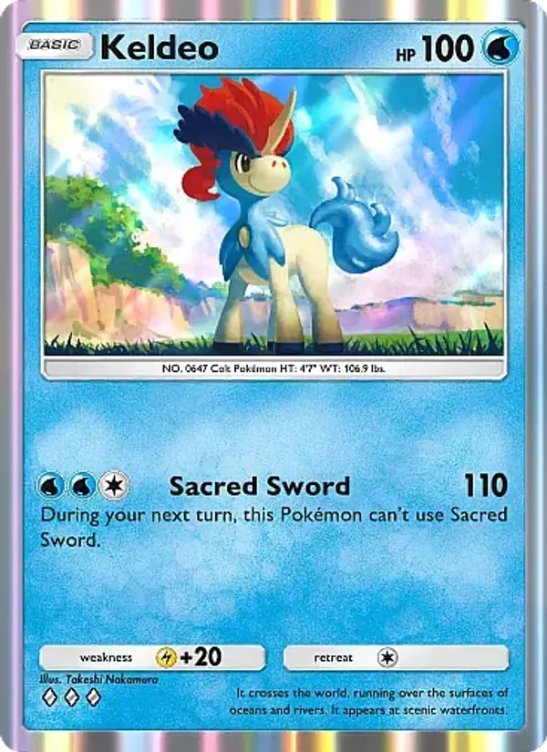 Keldeo — Mega Rising #070 (Pokémon TCG card)