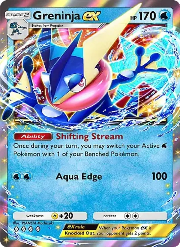 Greninja ex — Mega Rising #073 (Pokémon TCG card)