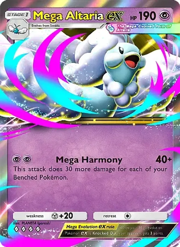 Mega Altaria ex — Mega Rising #102 (Pokémon TCG card)