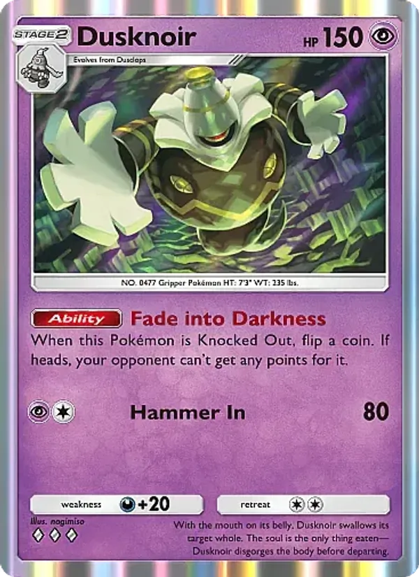 Dusknoir — Mega Rising #105 (Pokémon TCG card)