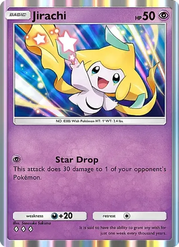 Jirachi — Mega Rising #106 (Pokémon TCG card)