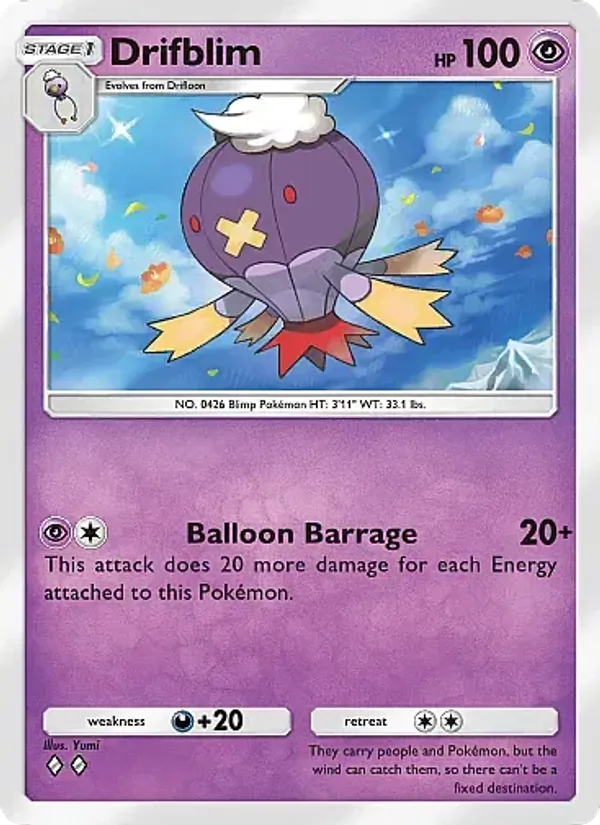 Drifblim — Mega Rising #108 (Pokémon TCG card)