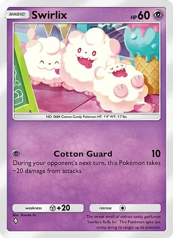 Swirlix — Mega Rising #117 (Pokémon TCG card)