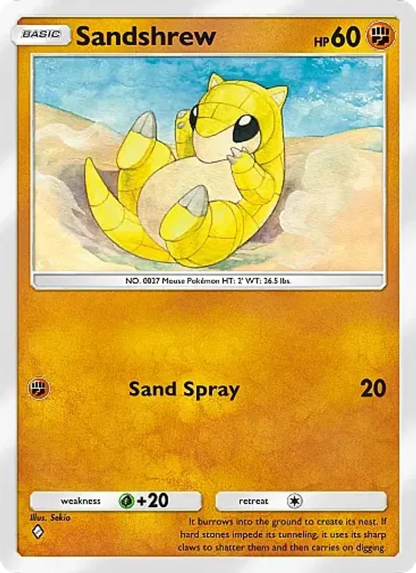 Sandshrew — Mega Rising #122 (Pokémon TCG card)