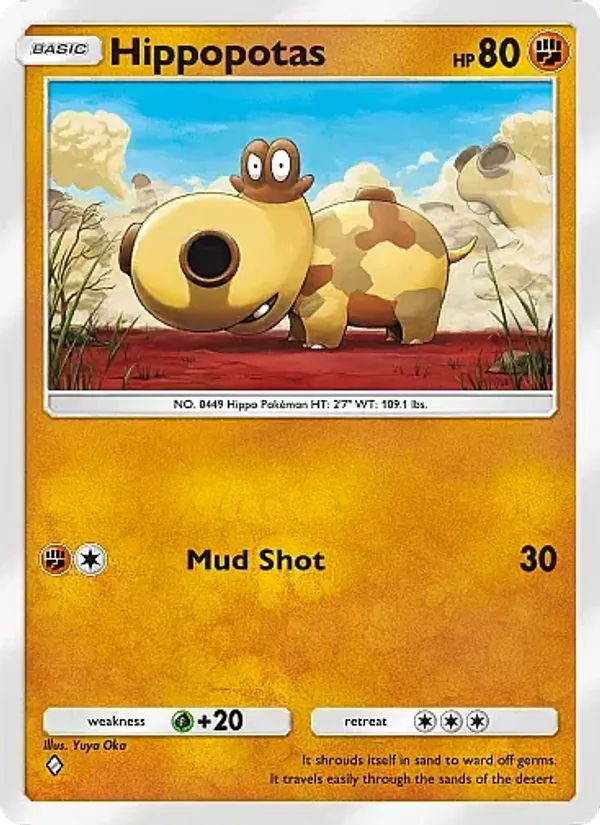 Hippopotas — Mega Rising #128 (Pokémon TCG card)
