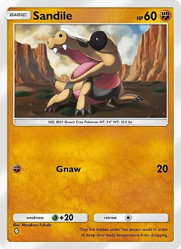 Sandile — Mega Rising #130 (Pokémon TCG card)