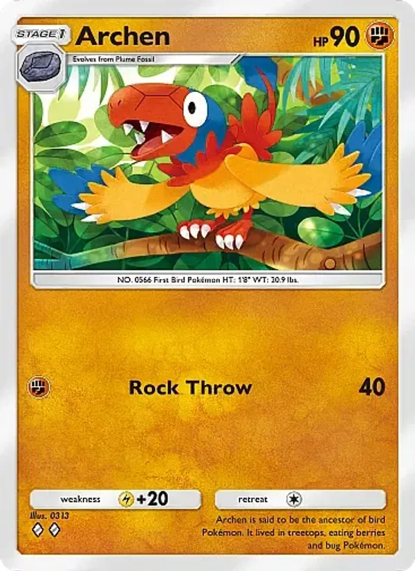 Archen — Mega Rising #133 (Pokémon TCG card)