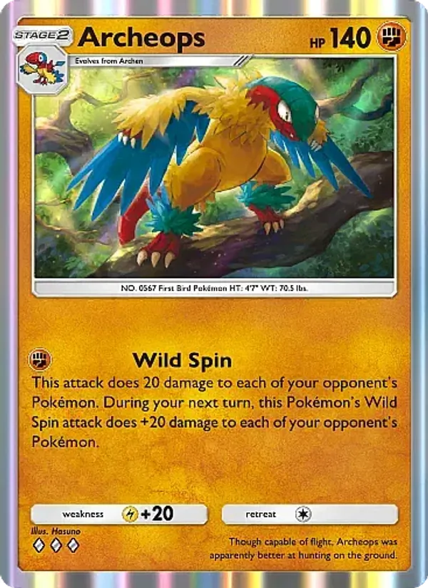 Archeops — Mega Rising #134 (Pokémon TCG card)