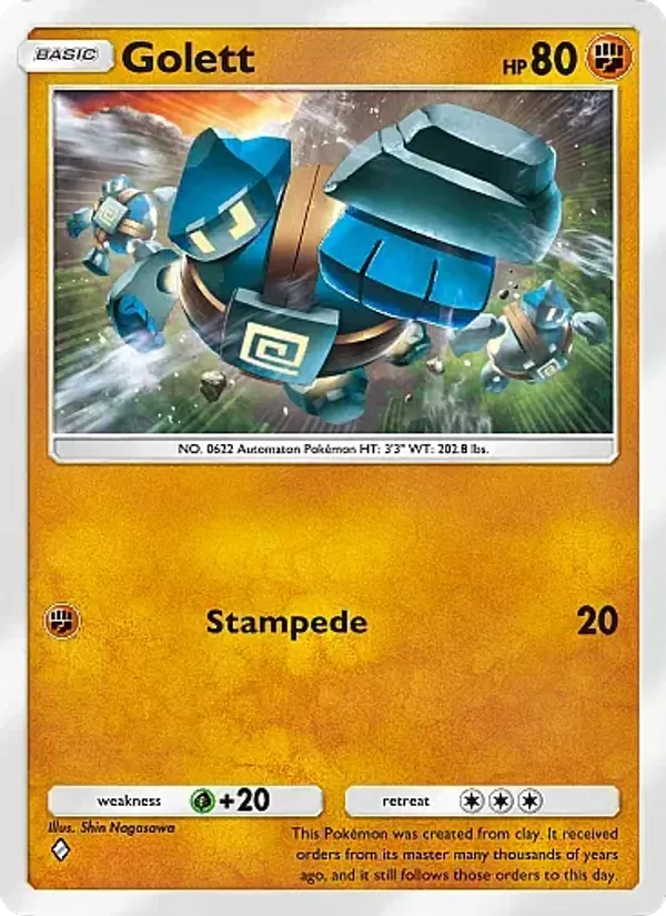 Golett — Mega Rising #135 (Pokémon TCG card)