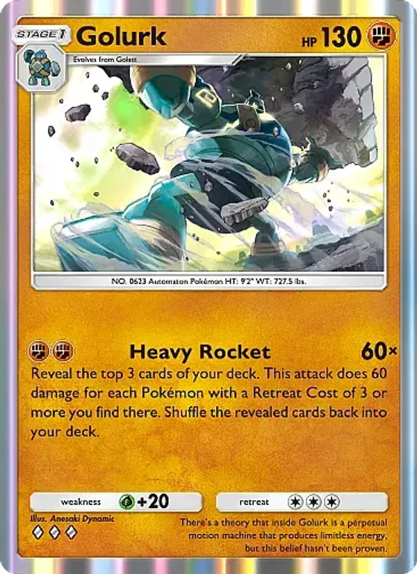 Golurk — Mega Rising #136 (Pokémon TCG card)