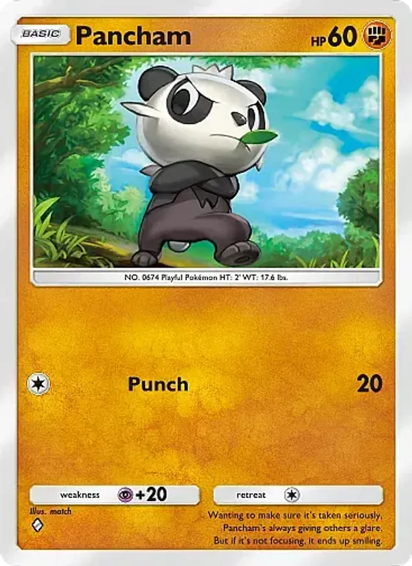 Pancham — Mega Rising #138 (Pokémon TCG card)