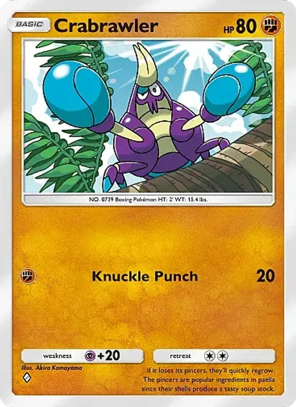 Crabrawler — Mega Rising #139 (Pokémon TCG card)