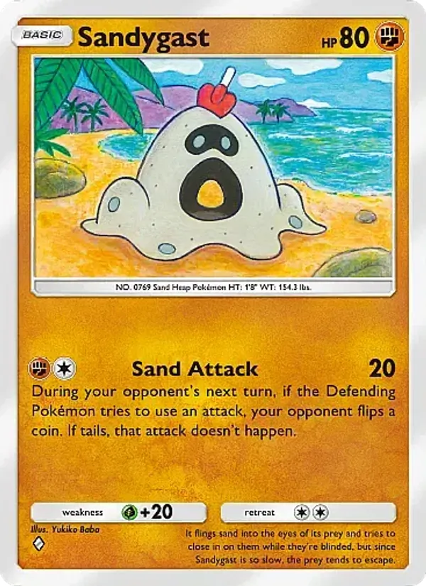Sandygast — Mega Rising #143 (Pokémon TCG card)