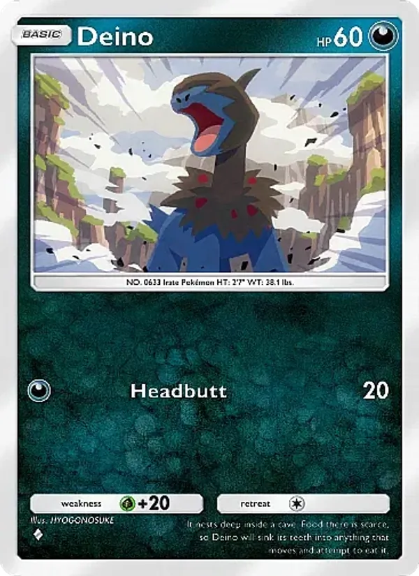 Deino — Mega Rising #155 (Pokémon TCG card)