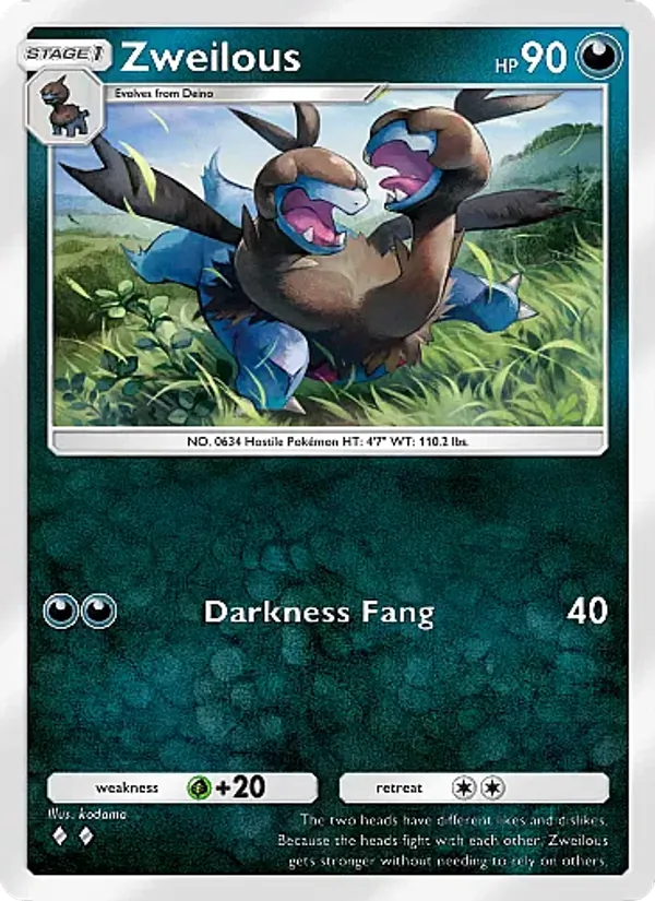Zweilous — Mega Rising #156 (Pokémon TCG card)
