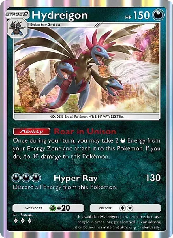 Hydreigon — Mega Rising #157 (Pokémon TCG card)