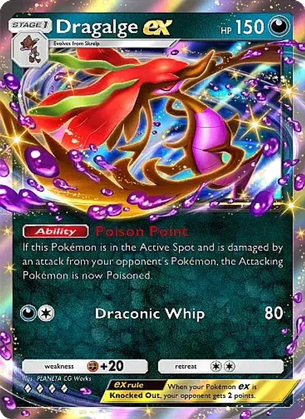 Dragalge ex — Mega Rising #160 (Pokémon TCG card)