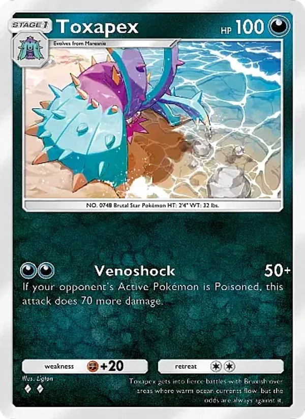 Toxapex — Mega Rising #162 (Pokémon TCG card)
