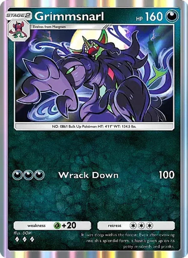 Grimmsnarl — Mega Rising #165 (Pokémon TCG card)
