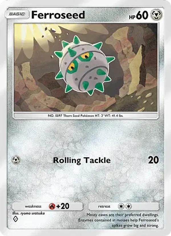 Ferroseed — Mega Rising #166 (Pokémon TCG card)