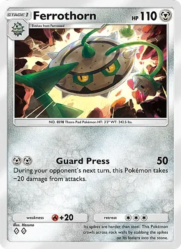 Ferrothorn — Mega Rising #167 (Pokémon TCG card)
