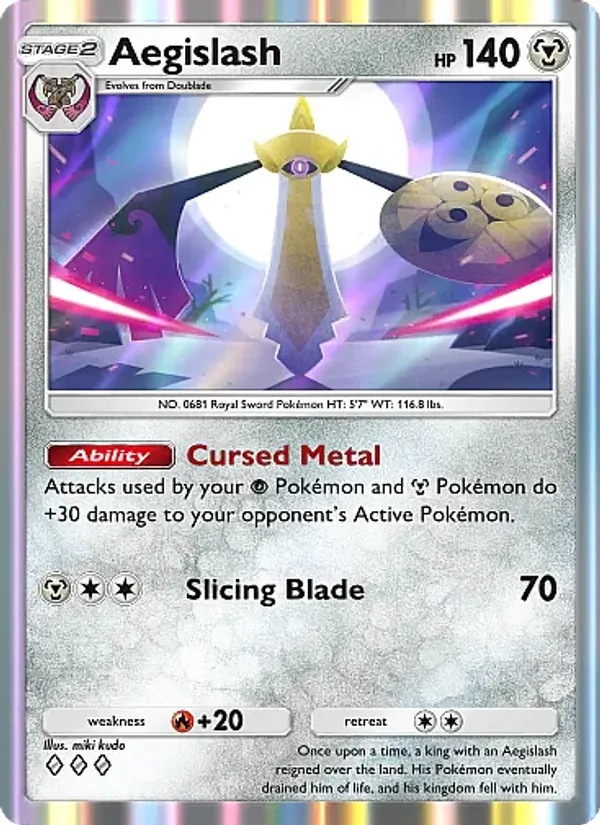 Aegislash — Mega Rising #172 (Pokémon TCG card)