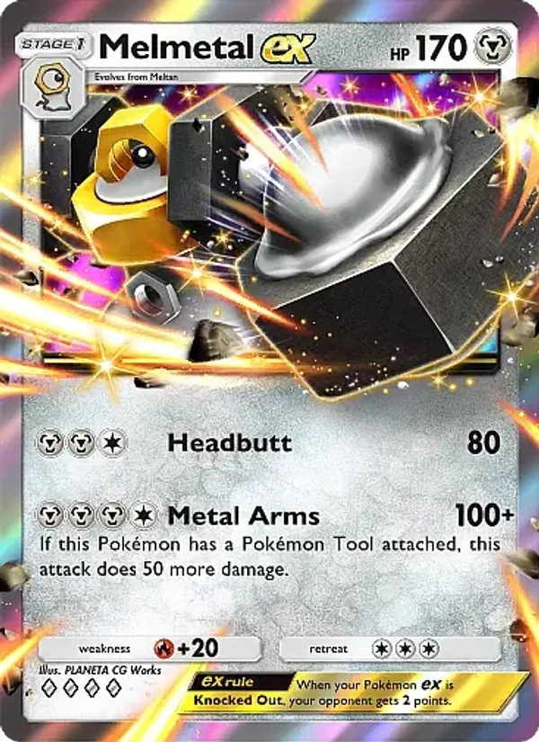 Melmetal ex — Mega Rising #174 (Pokémon TCG card)