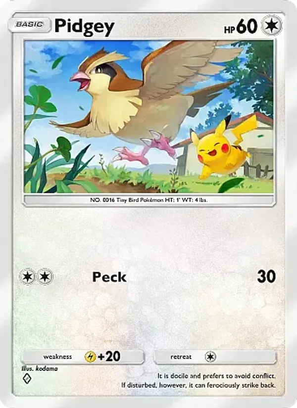 Pidgey — Mega Rising #180 (Pokémon TCG card)